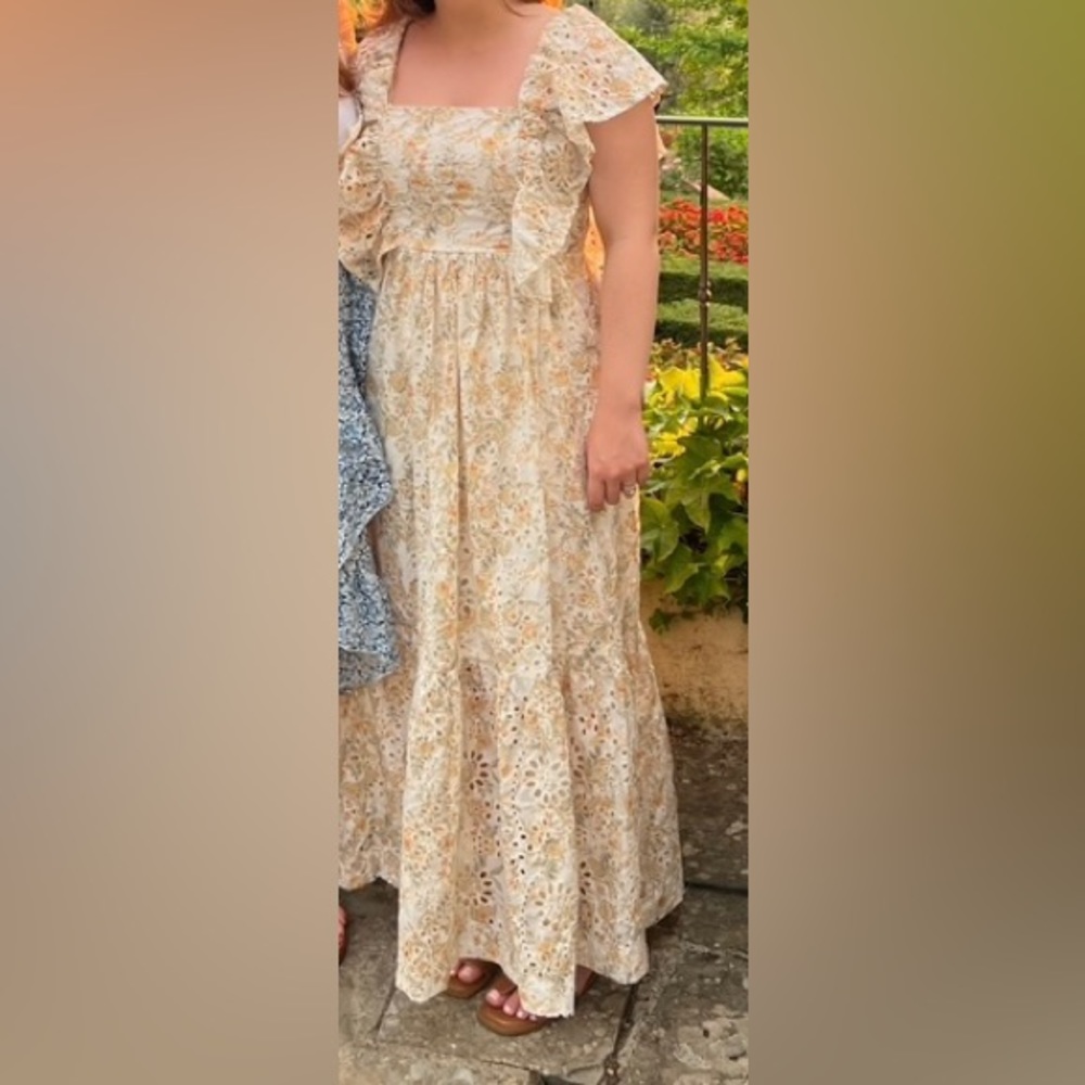 En Saison Summer Dress with Pockets BRAND NEW with tags🧡🍑🥭💛🌼☀️